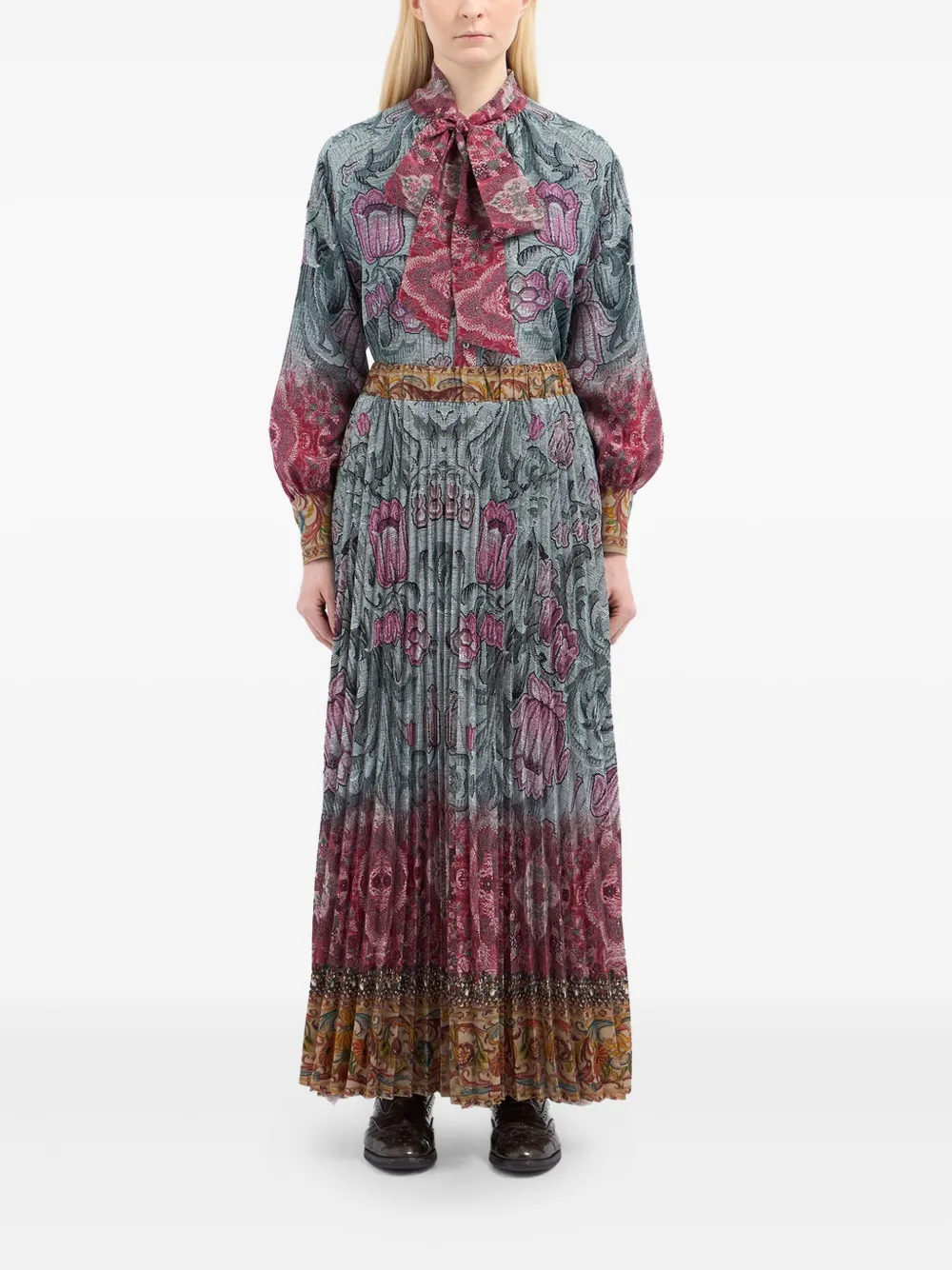 Pierre-louis Mascia Floral-pattern Maxi Skirt In Multi