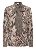Pierre-Louis Mascia bow-tie neck blouse - Neutrals
