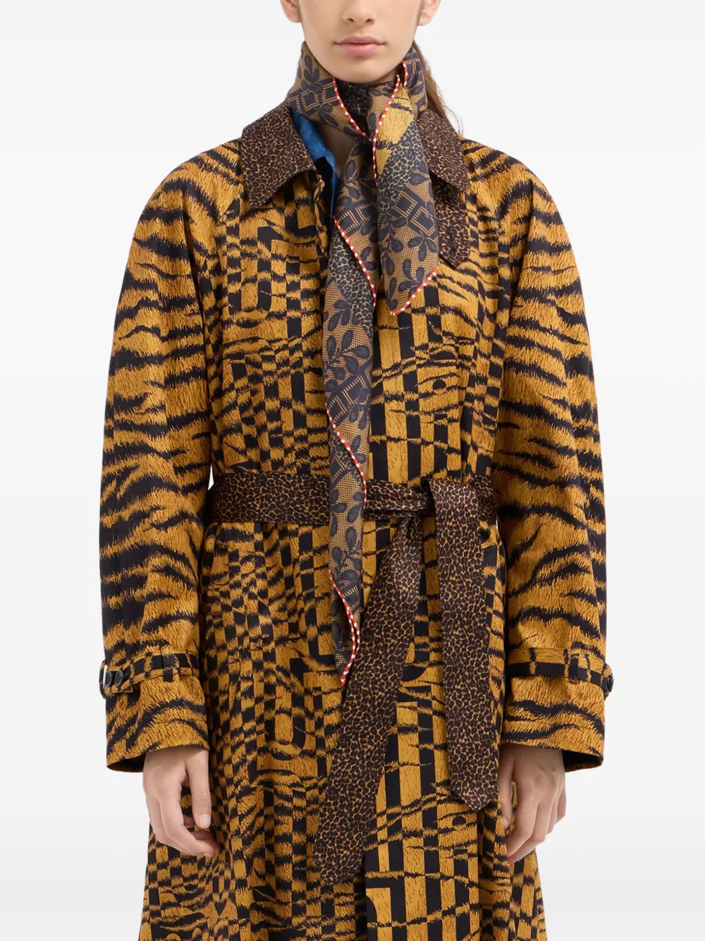 Pierre-Louis Mascia tiger-pattern scarf | Women | Image 2