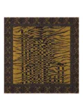 Pierre-Louis Mascia tiger-pattern scarf - Brown
