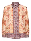 Pierre-Louis Mascia paisley-print button-down shirt - Neutrals