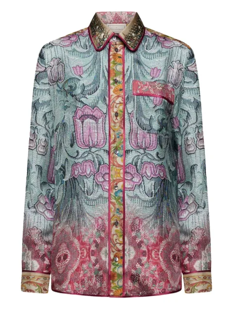 Pierre-Louis Mascia Aloe silk shirt