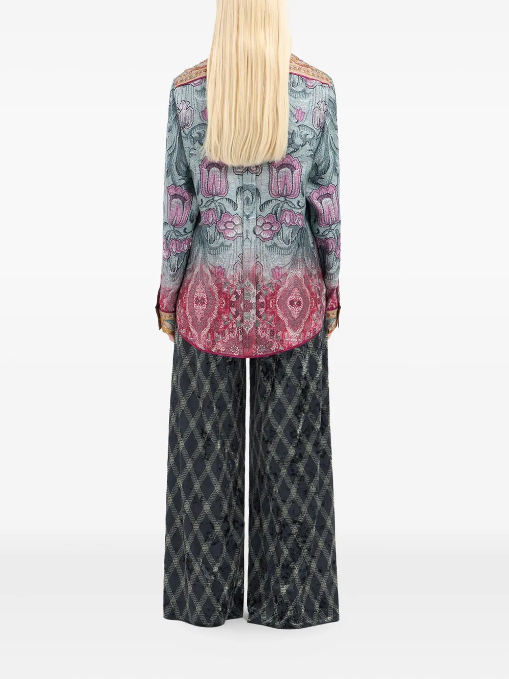 Pierre-Louis Mascia Aloe zijden shirt Grijs