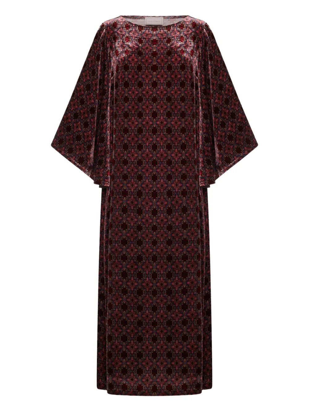 Pierre-Louis Mascia geometric-pattern maxi dress | Red | Image 1