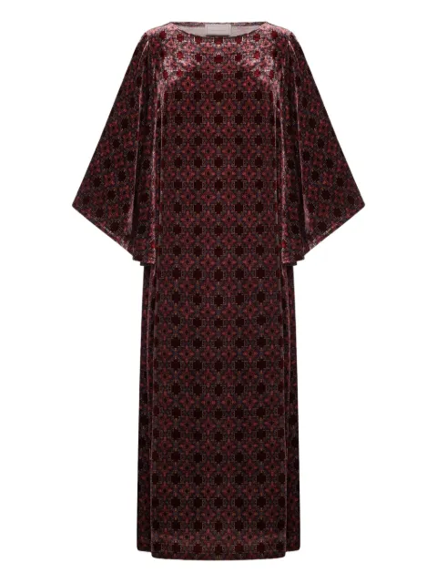 Pierre-Louis Mascia vestido largo con motivo geométrico