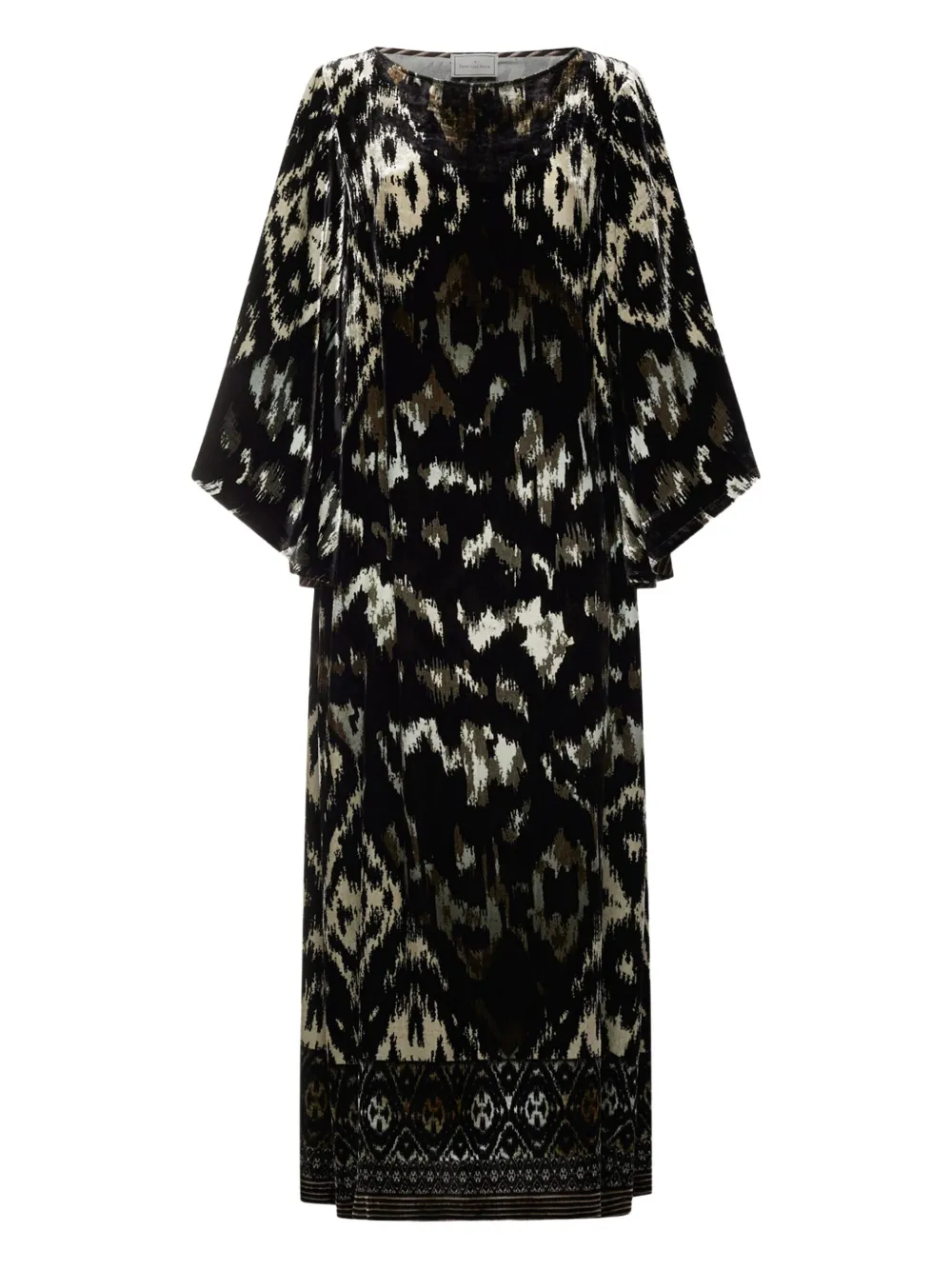 Pierre-Louis Mascia geometric-pattern maxi dress | Black | Image 1