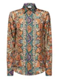 Pierre-Louis Mascia paisley-print long-sleeve shirt - Pink
