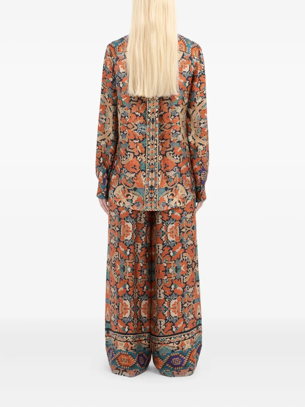 Pierre-louis Mascia Paisley-print Long-sleeve Shirt In Multi