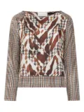 Pierre-Louis Mascia houndstooth-print blouse - Brown