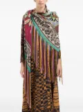 Pierre-Louis Mascia patterned fringed scarf - Red