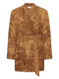 Pierre-Louis Mascia landscape-print belted robe - Brown
