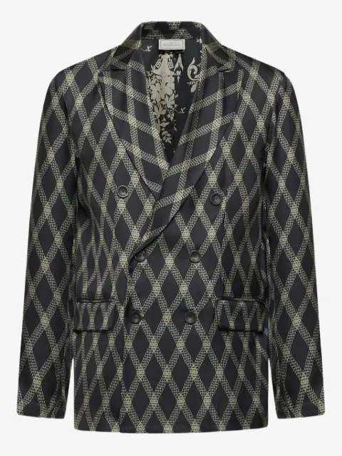Pierre-Louis Mascia veste croisée à losanges