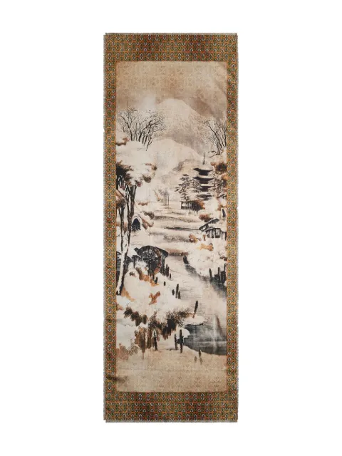 Pierre-Louis Mascia landscape-print scarf