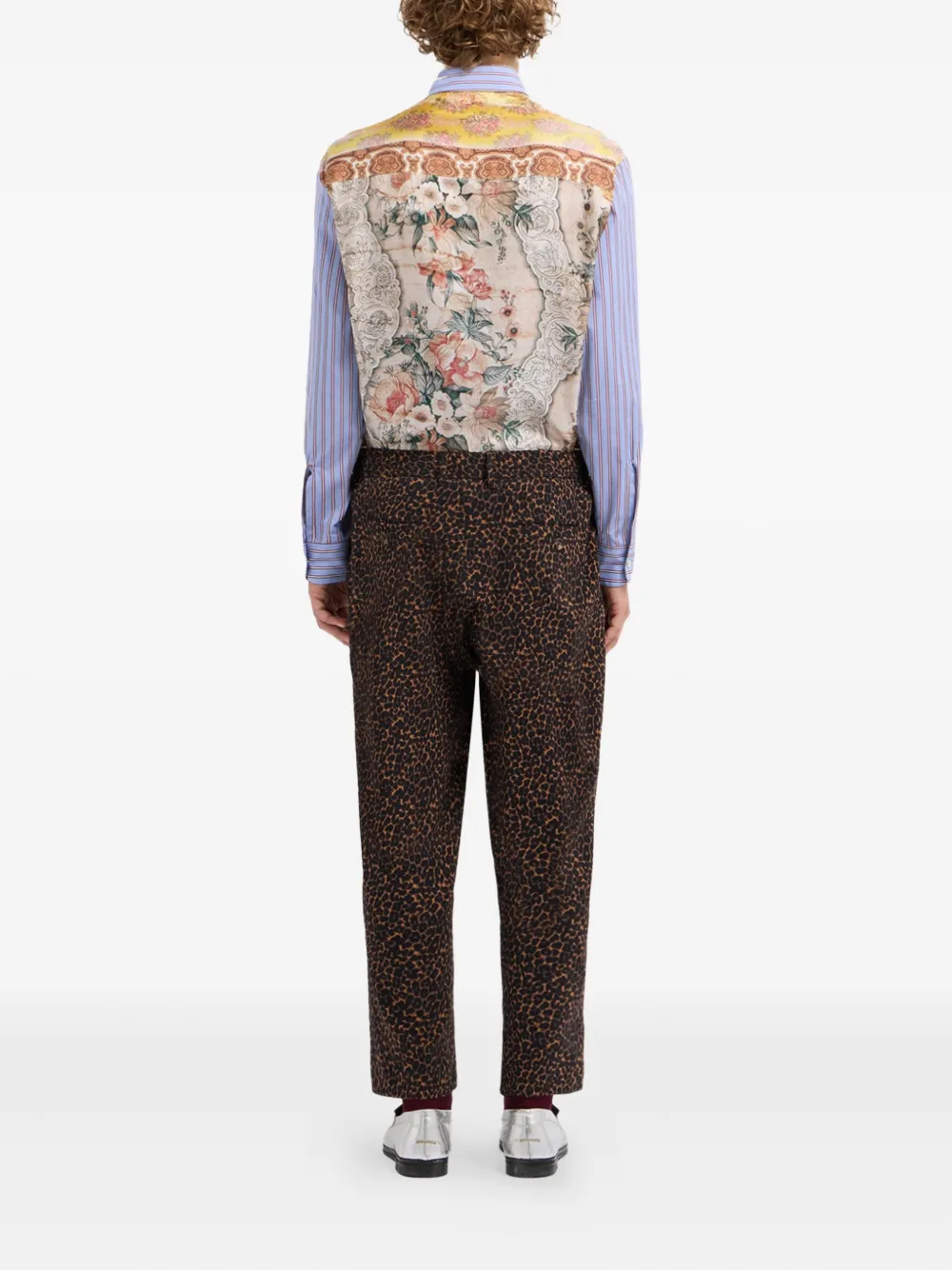 Pierre-Louis Mascia Plooibroek met luipaardprint Bruin