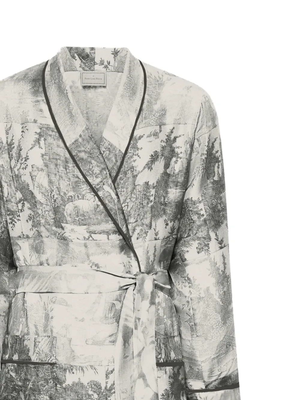 Pierre-louis Mascia Aloegum Robe In Gray