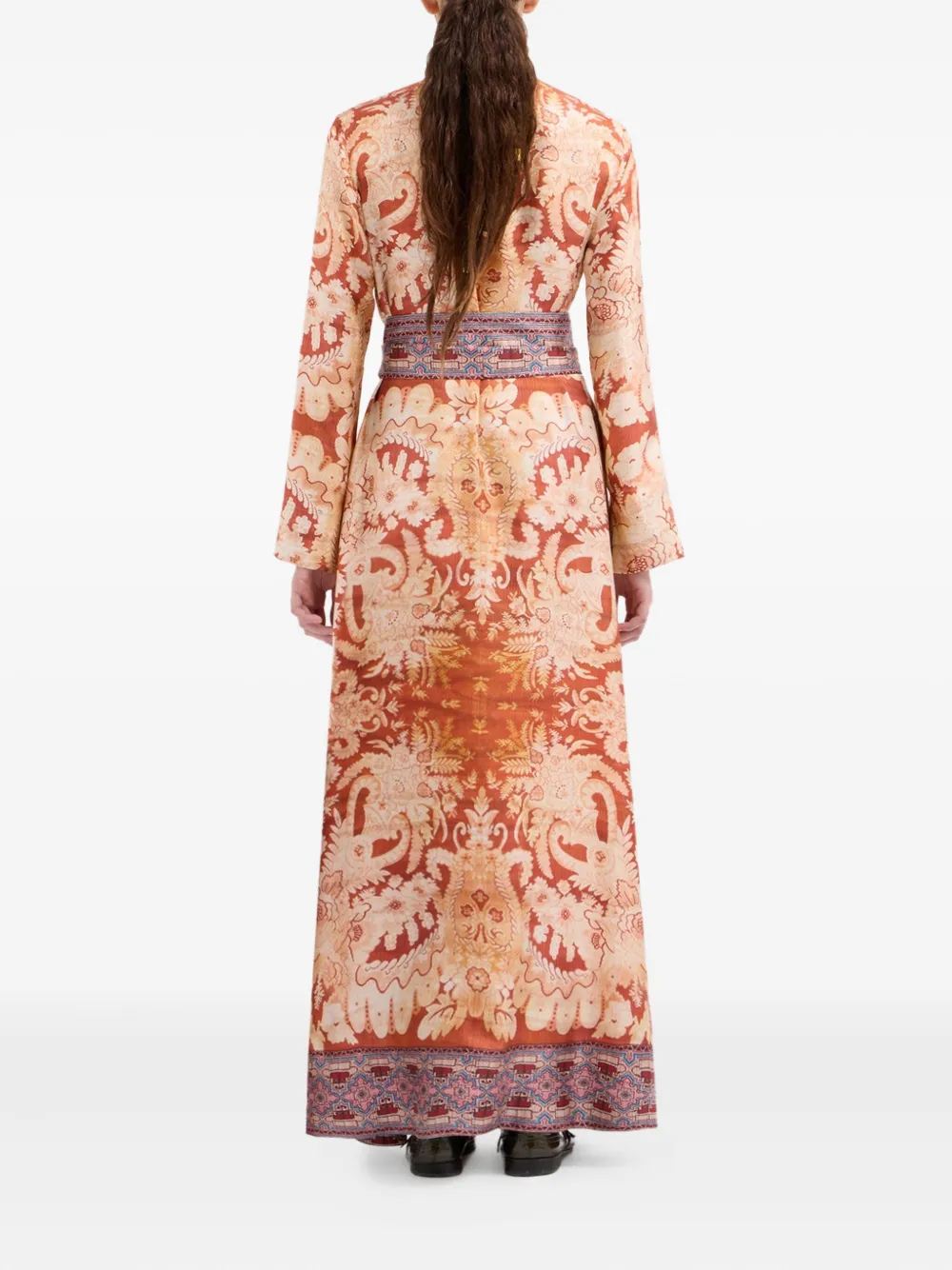 Pierre-Louis Mascia Maxi-jurk met paisley-print Roze