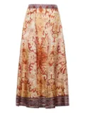 Pierre-Louis Mascia silk pleated skirt - Neutrals