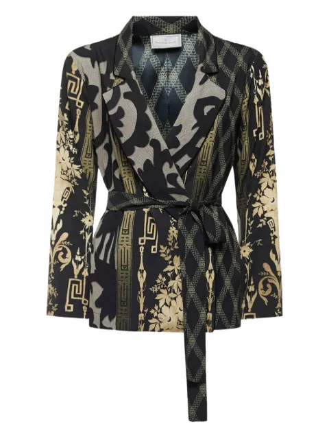 Pierre-Louis Mascia patterned belted jacket