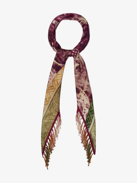 Pierre-Louis Mascia geometric-pattern fringed-edges scarf