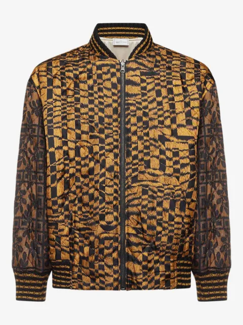 Pierre-Louis Mascia geometric-pattern bomber jacket