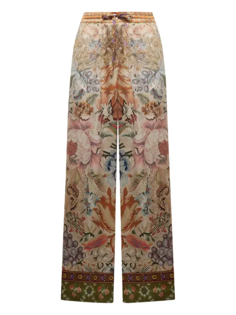 Pierre-Louis Mascia floral-tapestry drawstring trousers
