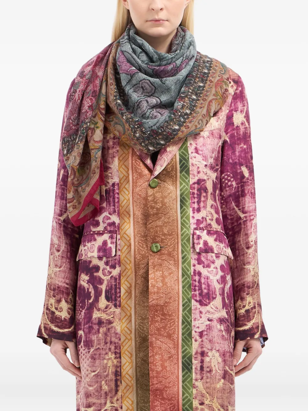 Pierre-louis Mascia Floral-pattern Scarf In Multi