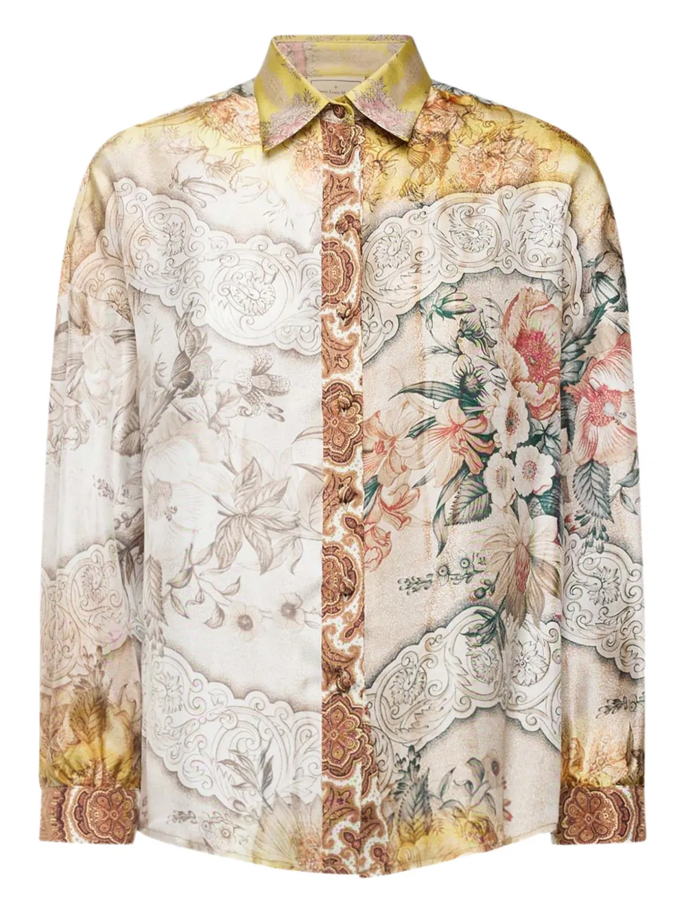 Pierre-Louis Mascia floral-print shirt | Neutrals | Image 1