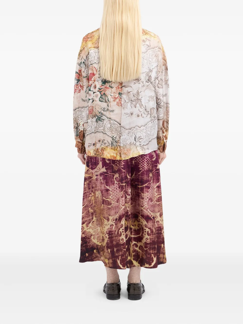 Pierre-Louis Mascia Shirt met bloemenprint Beige