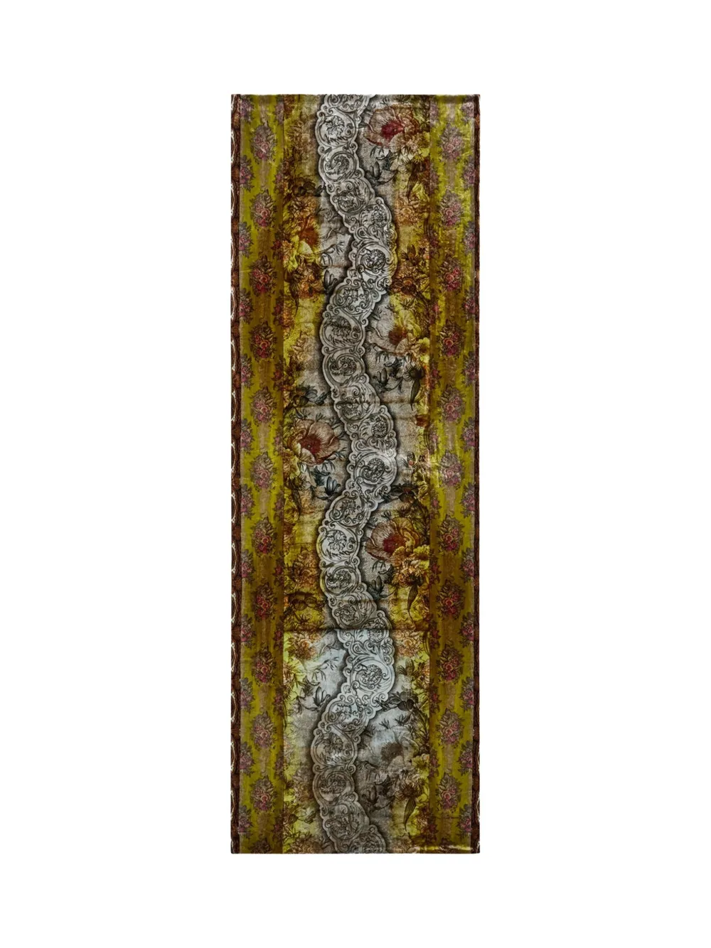 Pierre-louis Mascia Floral-pattern Scarf In Green