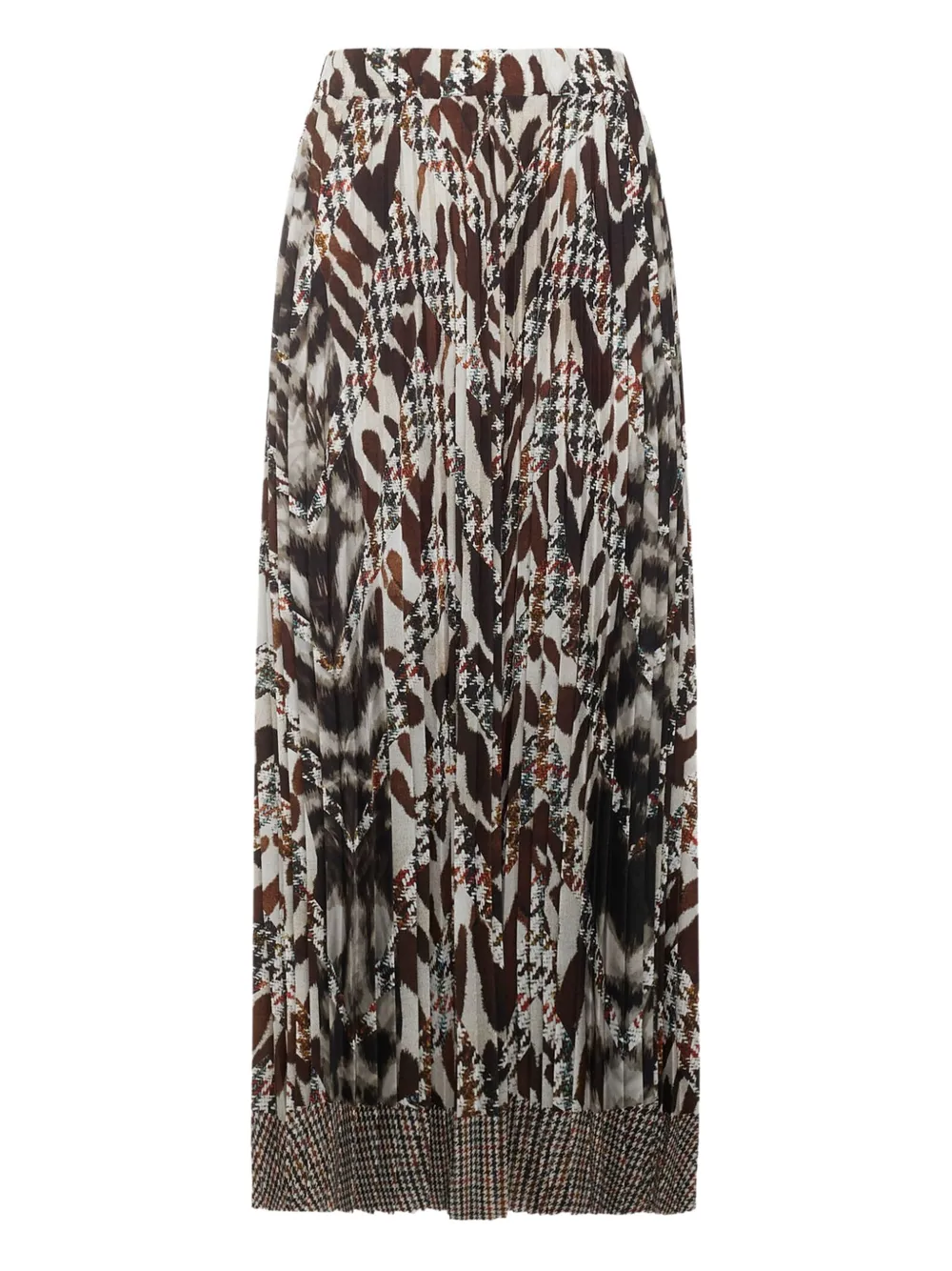 Pierre-Louis Mascia houndstooth-pattern maxi skirt | Brown | Image 1