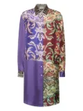 Pierre-Louis Mascia patchwork-design shirt - Purple