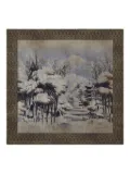 Pierre-Louis Mascia landscape-print scarf - Brown