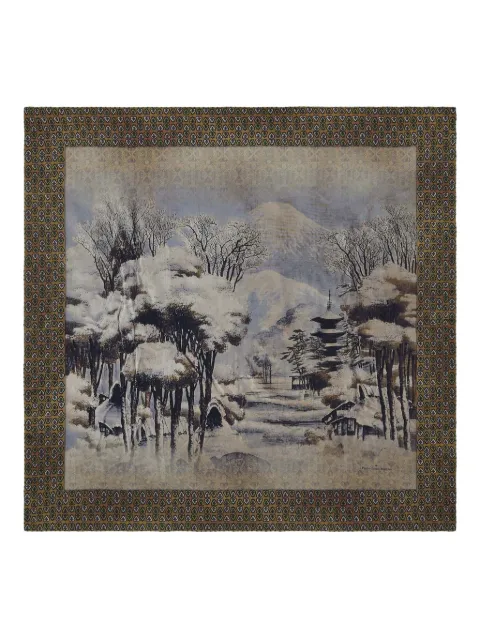 Pierre-Louis Mascia landscape-print scarf