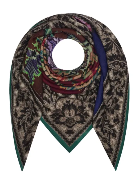Pierre-Louis Mascia geometric-pattern wool scarf