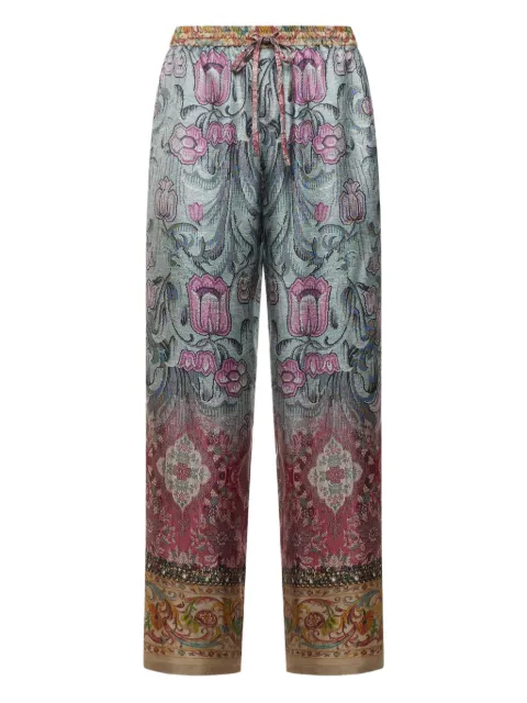 Pierre-Louis Mascia floral-print drawstring-waist trousers