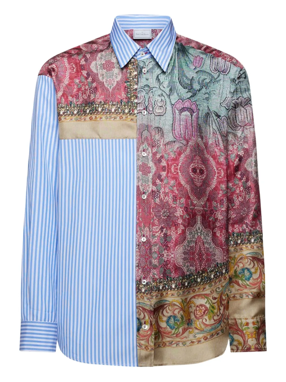 Pierre-louis Mascia Patchwork-design Shirt In Multi