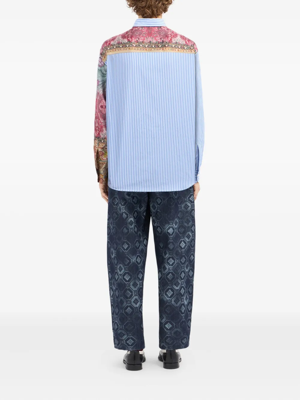 Pierre-louis Mascia Patchwork-design Shirt In Multi