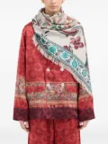 Pierre-Louis Mascia paisley-floral print scarf - Neutrals
