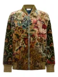 Pierre-Louis Mascia floral-tapestry velvet jacket - Brown