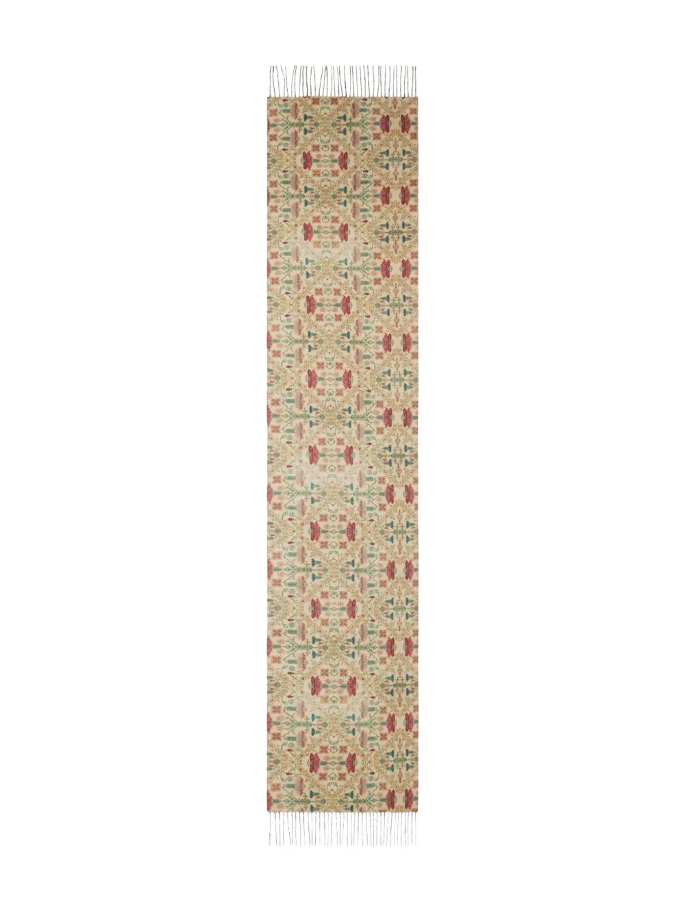 Pierre-Louis Mascia geometric-pattern fringed-edges scarf | Neutrals | Image 1