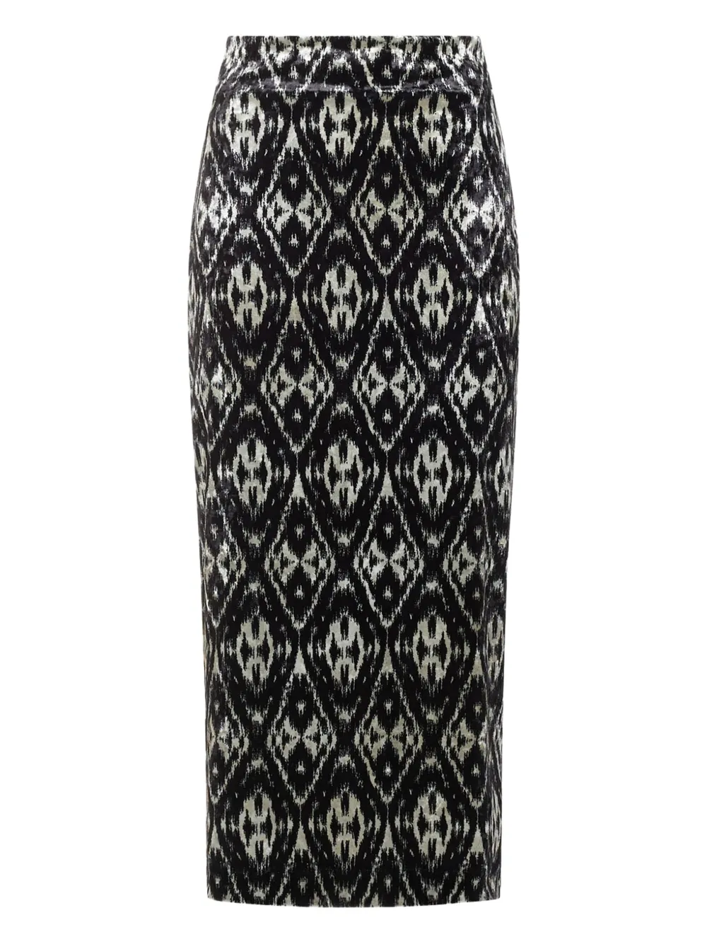 Pierre-Louis Mascia geometric-pattern maxi skirt | Black | Image 1