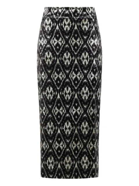 Pierre-Louis Mascia geometric-pattern maxi skirt
