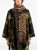 Pierre-Louis Mascia tiger-print fringed scarf - Brown