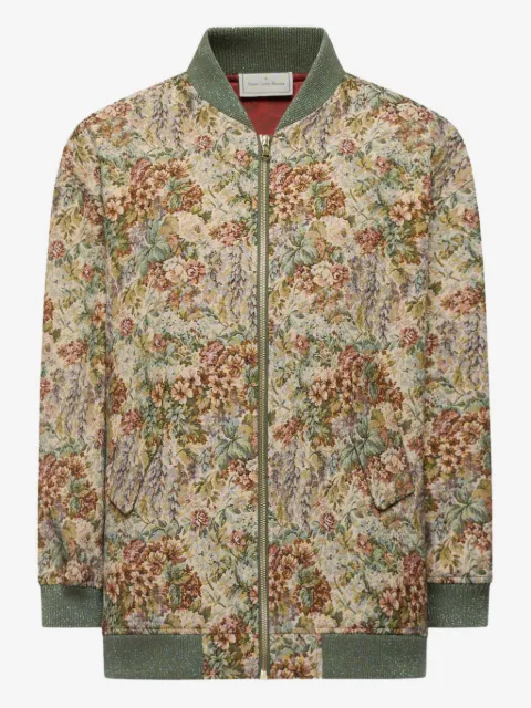 Pierre-Louis Mascia floral tapestry bomber jacket