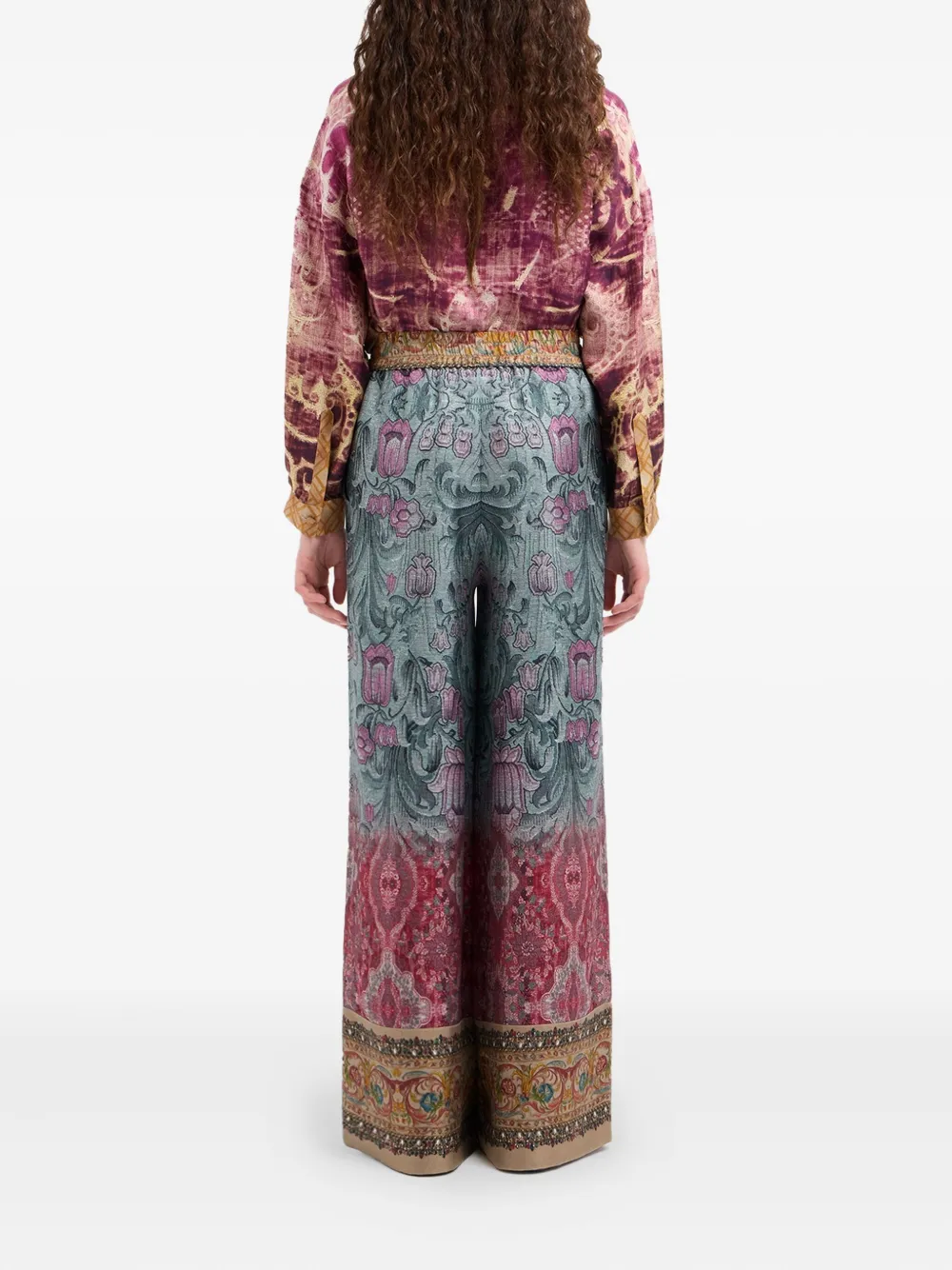 Pierre-louis Mascia Floral-pattern Trousers In Animal Print