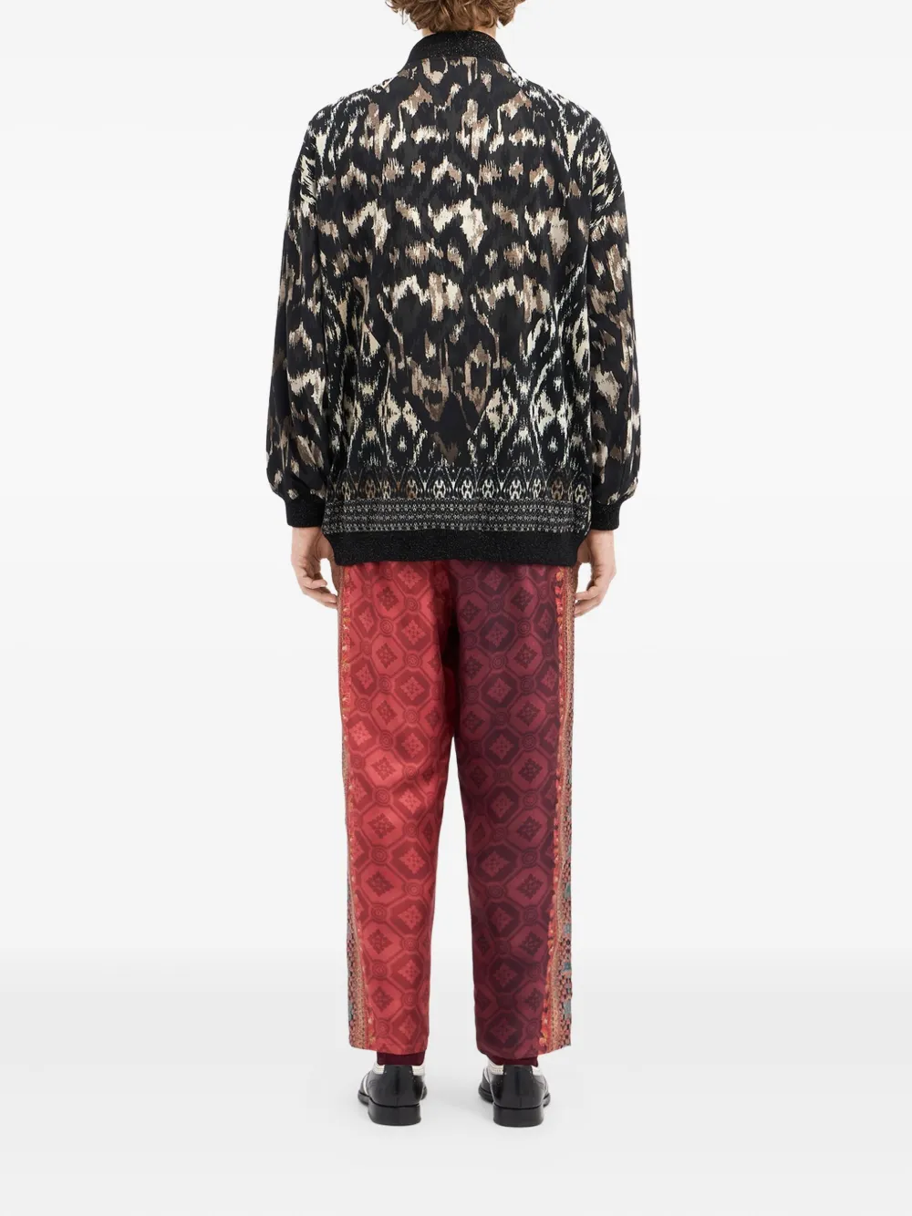Pierre-louis Mascia Ikat-pattern Bomber Jacket In Multi