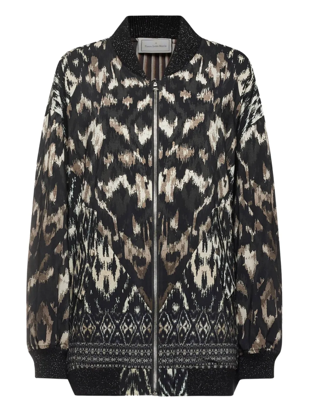 Pierre-louis Mascia Ikat-pattern Bomber Jacket In Multi
