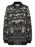 Pierre-Louis Mascia ikat-pattern bomber jacket - Black