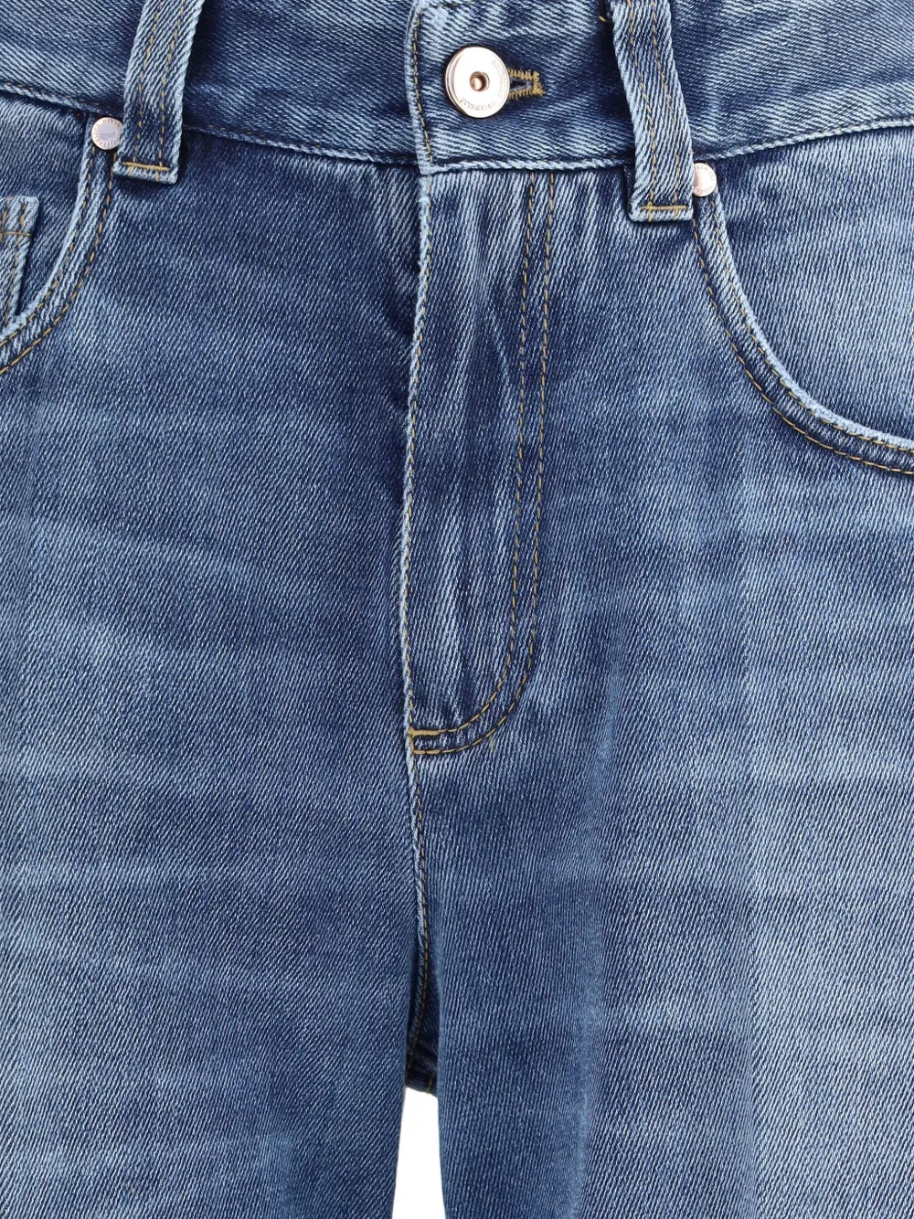 Brunello Cucinelli High waist straight jeans Blauw