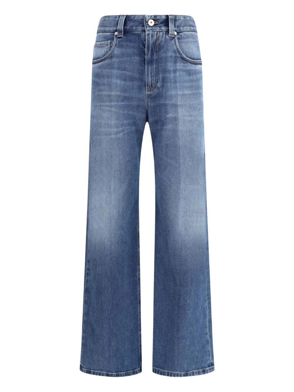 Brunello Cucinelli high-waisted straight-leg jeans | Blue | Image 1